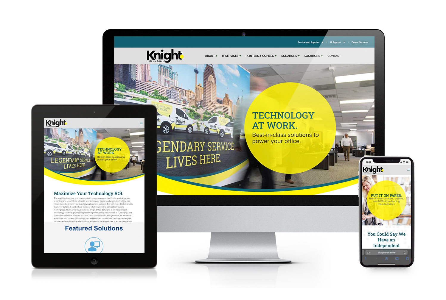 A custom Wordpress website with responsive design